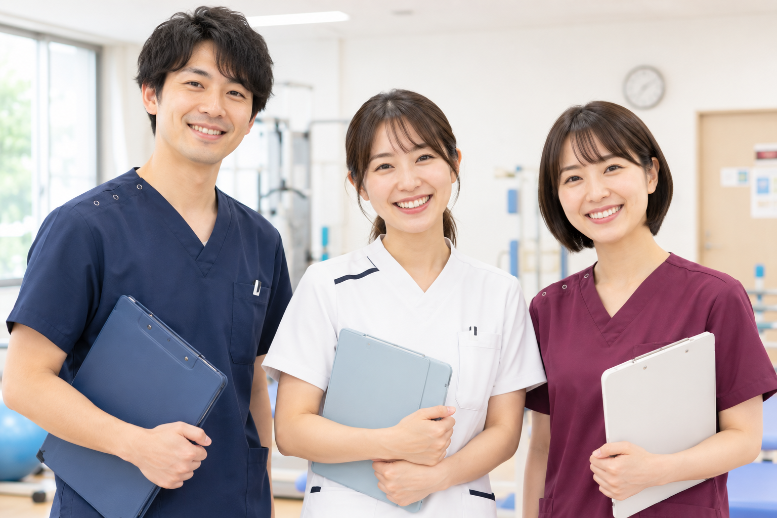 PT・OT・ST 3職種が揃っている